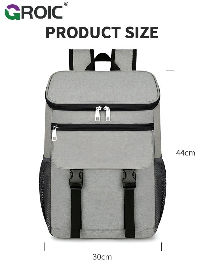 Backpack Cooler, Leakproof & Waterproof Cooler Backpack, Cooler Bag for Men Women, Large Capacity Portable Lightweight Cooler for Family Outdoor Camping Beach Picnic Hiking