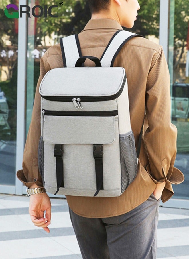 Backpack Cooler, Leakproof & Waterproof Cooler Backpack, Cooler Bag for Men Women, Large Capacity Portable Lightweight Cooler for Family Outdoor Camping Beach Picnic Hiking