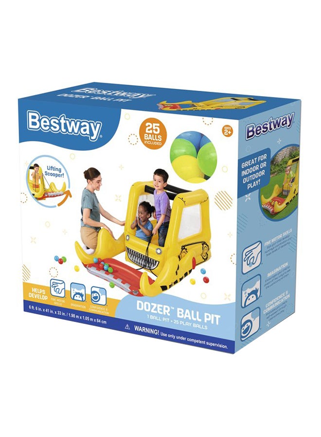 Bulldozer Ball Pit With Ball 198x105x84cm