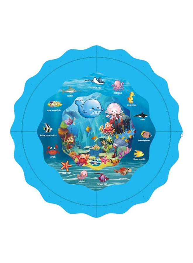 Funny Splash Play Mat Inflatable Outdoor Sprinkler Pad 160x160x2.1cm