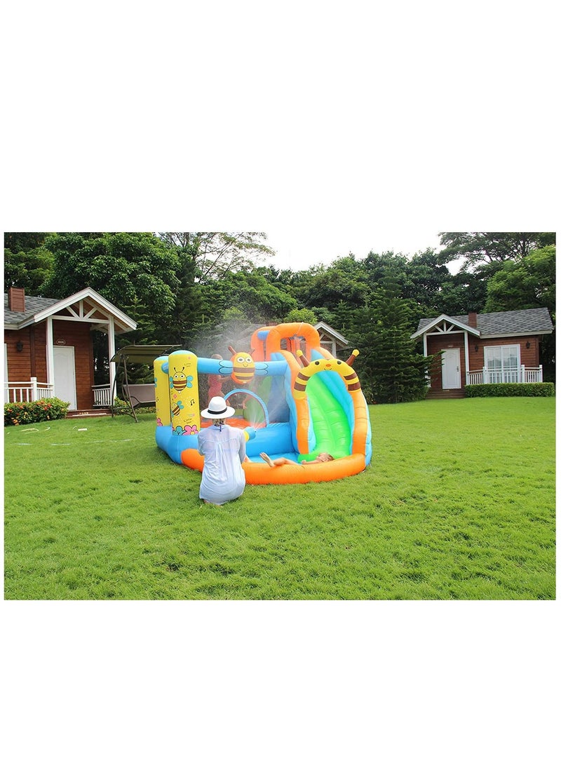 GT-Wheel Inflatable Water Park Honeybee Bouncy Castle slide, Size: 355x300x205cm