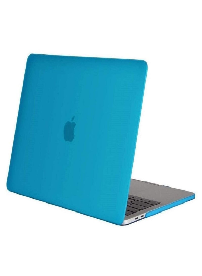 Plastic Hard Shell Case Cover Compatible with MacBook Air 13-Inch with Retina Display & Touch ID, Model:- M1 A2337/A2179/A1932 Release 2022/2021/2020/2019/2018, Sky Blue