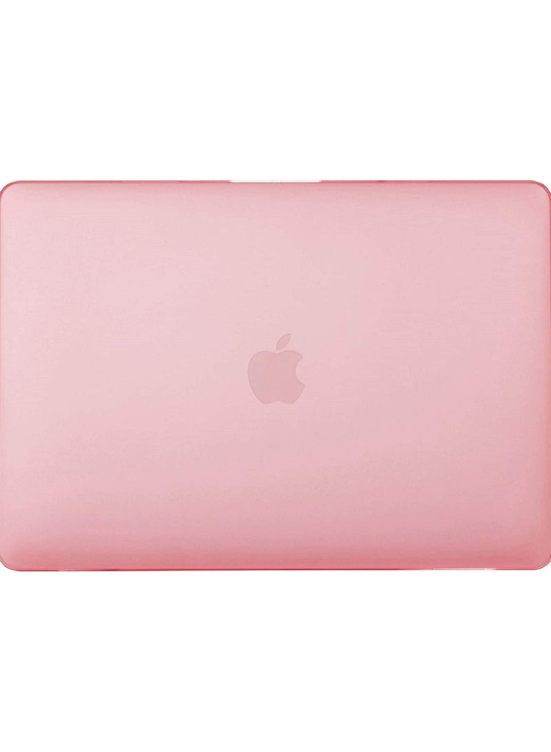 Hard Shell Case Cover Compatible for MacBook New Air 13-Inch with Retina Display and Touch ID Model A2337 M1/A2179/A1932 Release in 2020/2019/2018 Pink