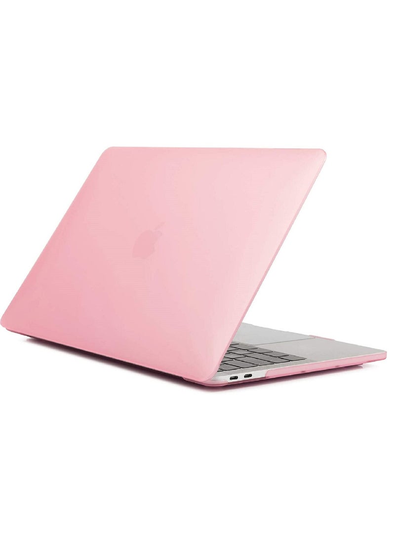 Hard Shell Case Cover Compatible for MacBook New Air 13-Inch with Retina Display and Touch ID Model A2337 M1/A2179/A1932 Release in 2020/2019/2018 Pink