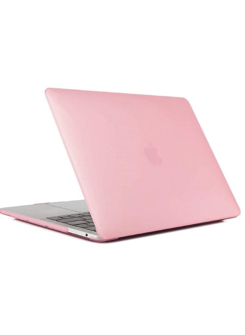 Hard Shell Case Cover Compatible for MacBook New Air 13-Inch with Retina Display and Touch ID Model A2337 M1/A2179/A1932 Release in 2020/2019/2018 Pink