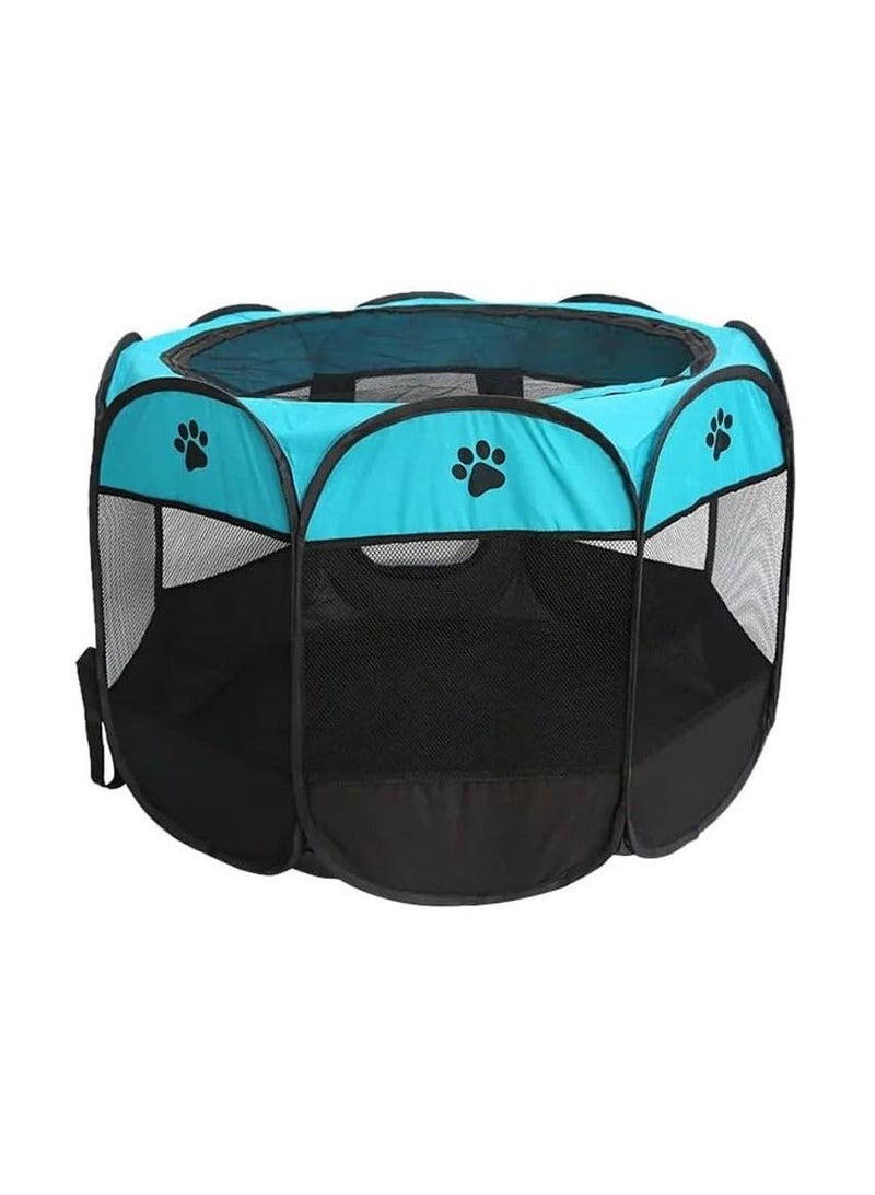 Foldable Pet Playpen Tent With Shade