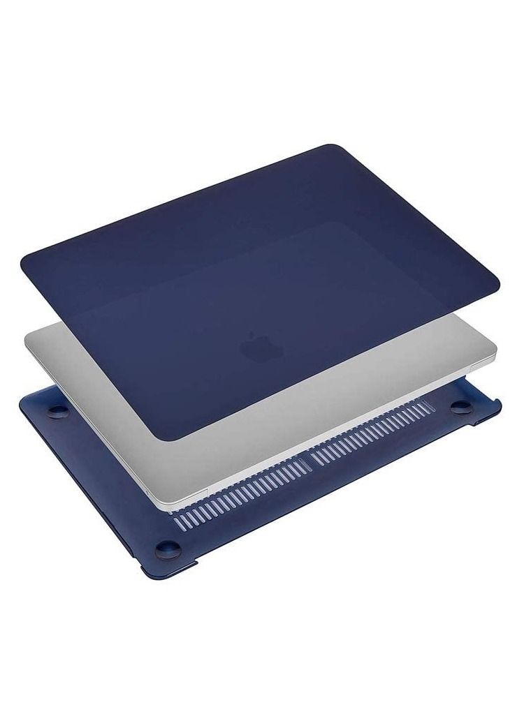 Hard Shell Case and Screen Protector Compatible with MacBook Pro 16-Inch Model: A2141 (MVVJ2xx/A, MVVK2xx/A, MVVL2xx/A, MVVM2xx/A) Retina Display with Touch Bar Touch ID, Navy Blue