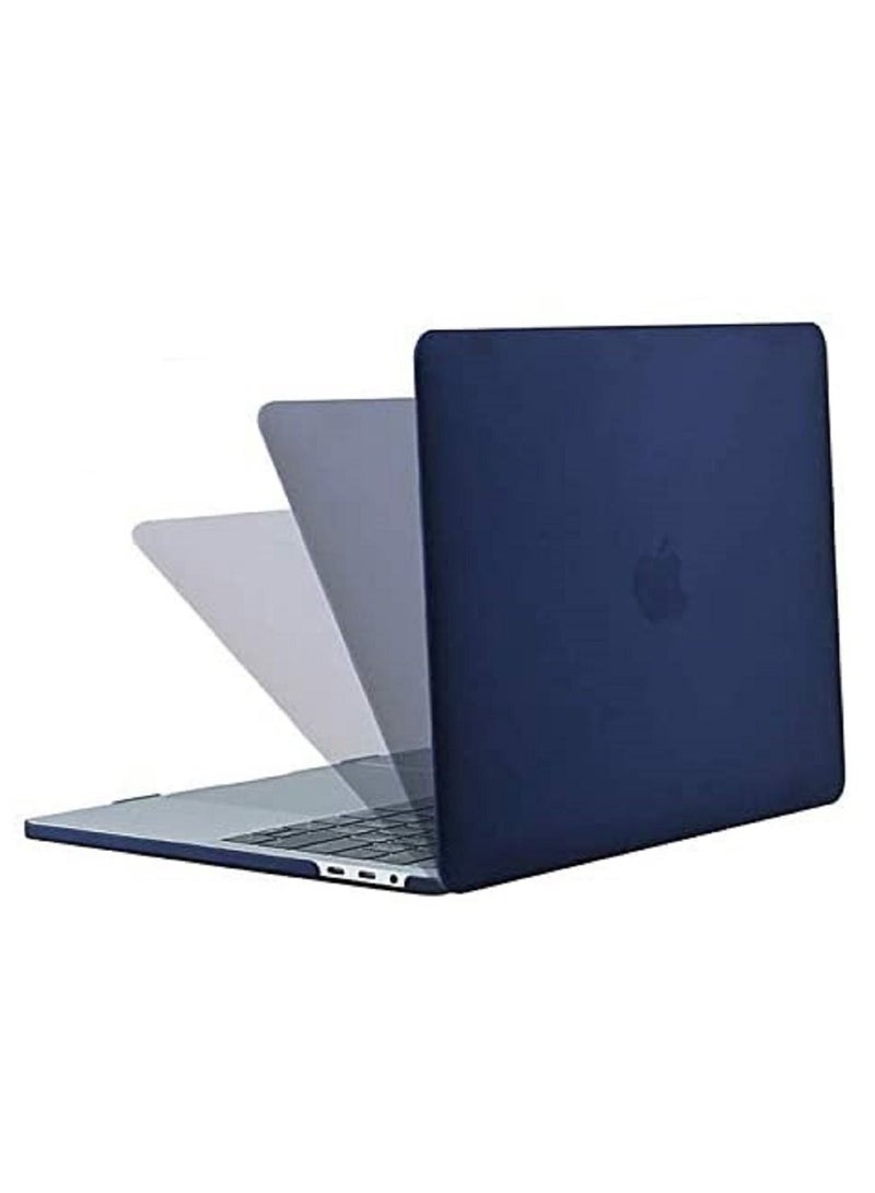 Hard Shell Case and Screen Protector Compatible with MacBook Pro 16-Inch Model: A2141 (MVVJ2xx/A, MVVK2xx/A, MVVL2xx/A, MVVM2xx/A) Retina Display with Touch Bar Touch ID, Navy Blue