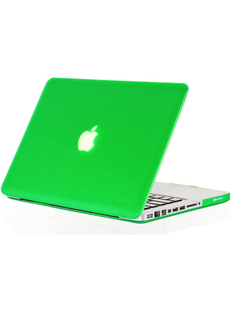 Hard Shell Case Cover Compatible with Older Version MacBook Pro 13 Inch with CD-ROM Model  A1278 Release 2009/2010/2011/2012 Green