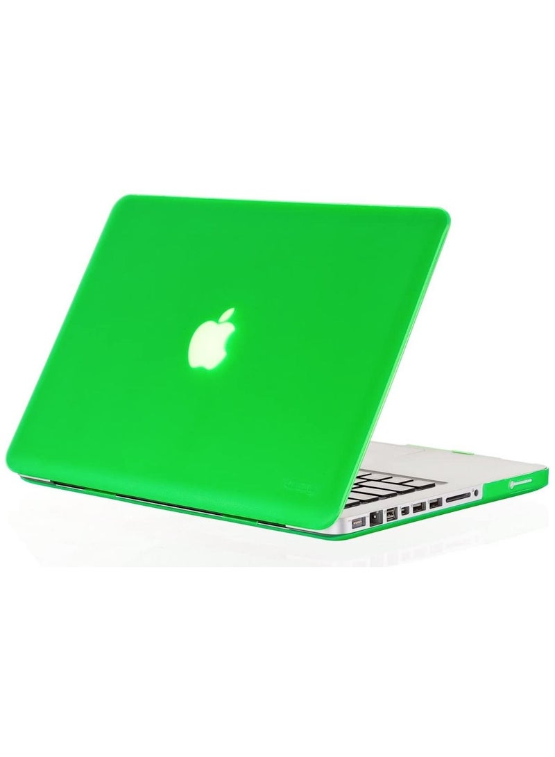 Hard Shell Case Cover Compatible with Older Version MacBook Pro 13 Inch with CD-ROM Model  A1278 Release 2009/2010/2011/2012 Green