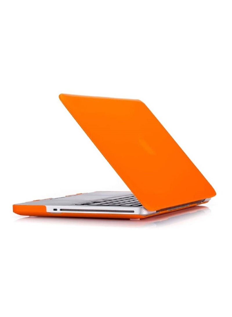 Hard Shell Case Cover Compatible with Older Version MacBook Pro 13 Inch with CD-ROM Model A1278 Release 2009/2010/2011/2012, Orange