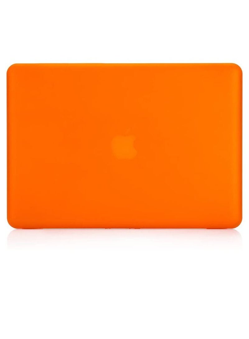 Hard Shell Case Cover Compatible with Older Version MacBook Pro 13 Inch with CD-ROM Model A1278 Release 2009/2010/2011/2012, Orange