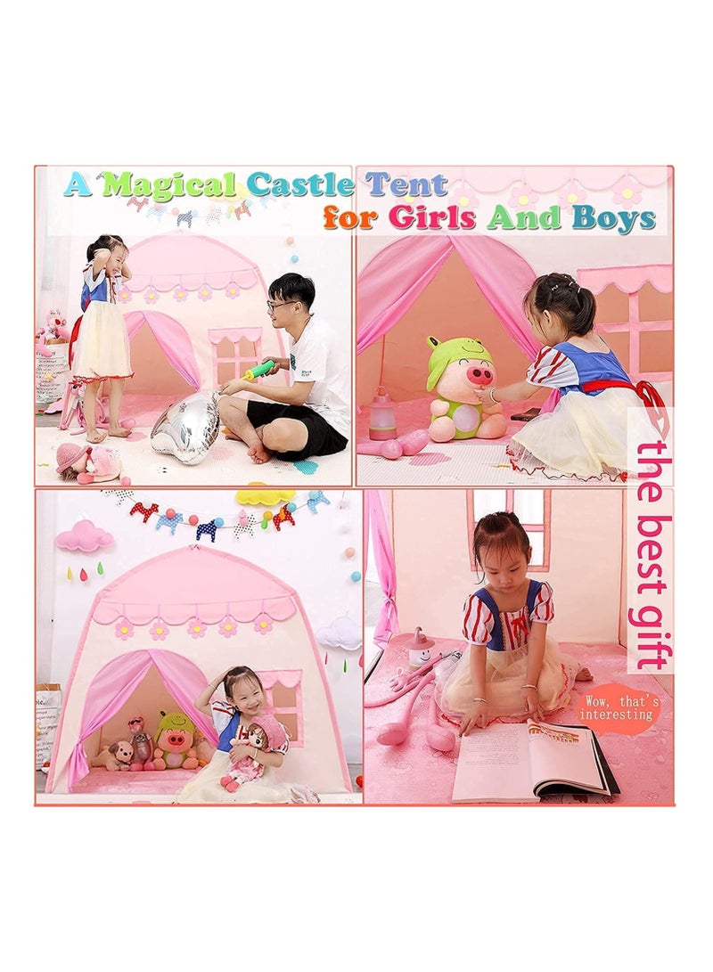 Girls Princess Tent the Ultimate Indoor and Outdoor Playhouse for Kids Ideal Birthday Gift with Ball Light Flower Room