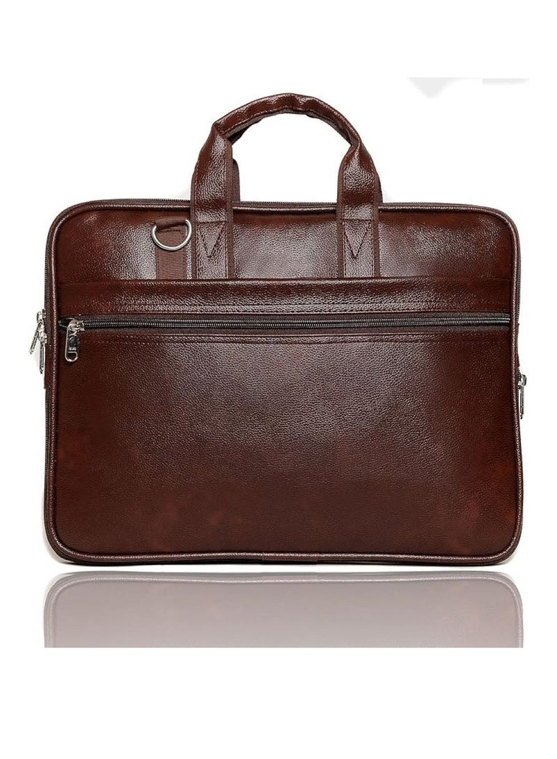 Men's Synthetic Leather Briefcase Best Laptop Messenger Bag Satchel for Men
