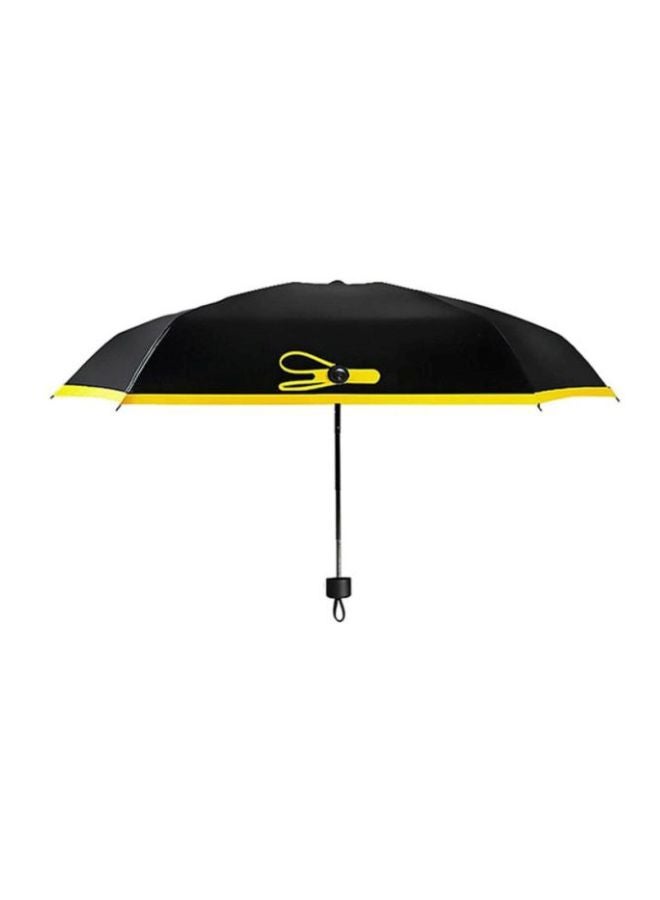 Anti UV Parasol Windproof Umbrella Black/Yellow