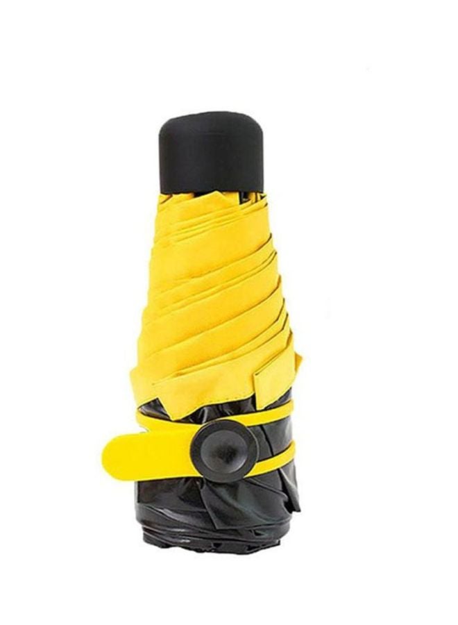 Anti UV Parasol Windproof Umbrella Black/Yellow