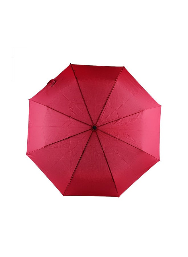 Automatic Three Folding Umbrella Red/Black