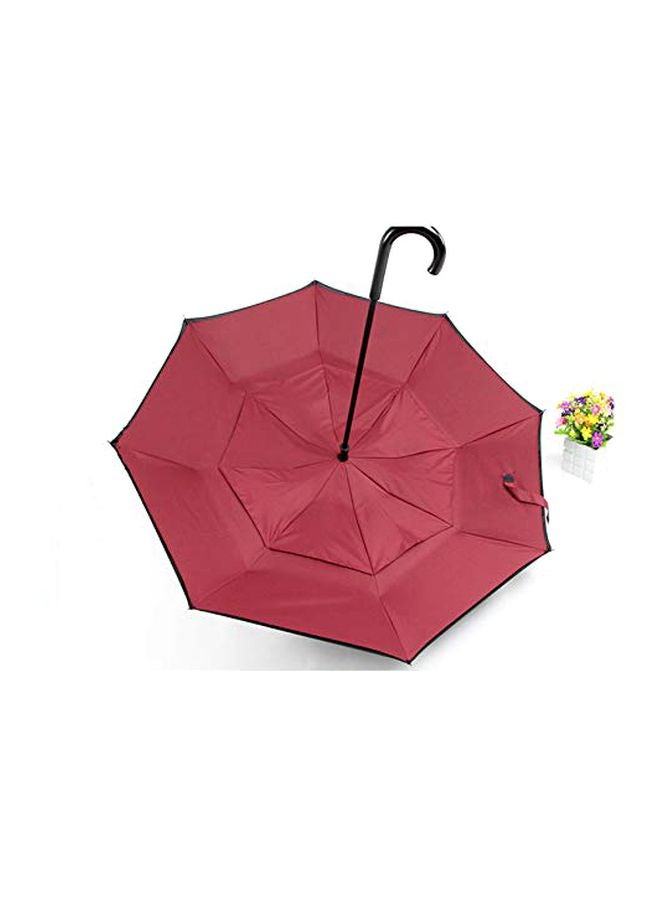 Carom Cloth Umbrella Red/Black