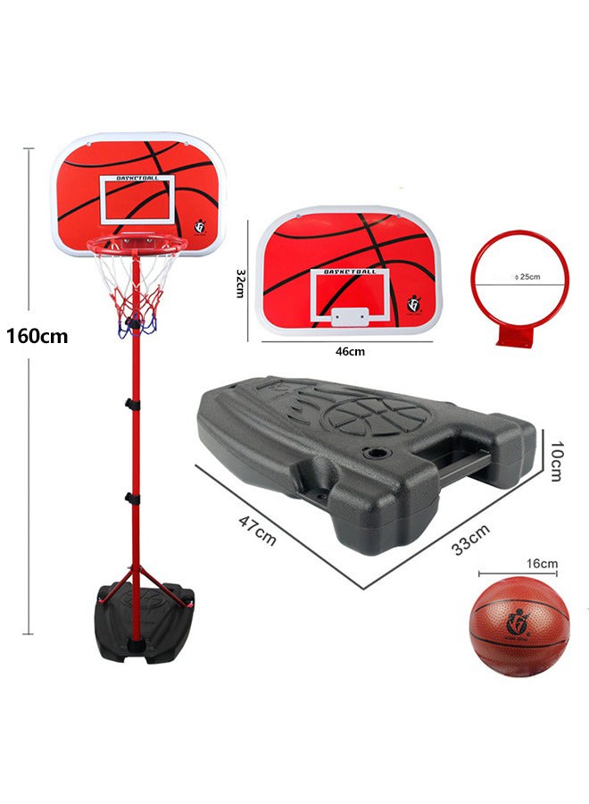 Adjustable Basketball Ring Set 46X33X160cm