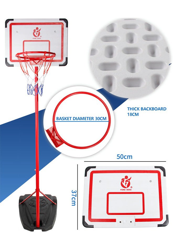 Adjustable Basketball Stand And Ring Set 50X57X180-210cm