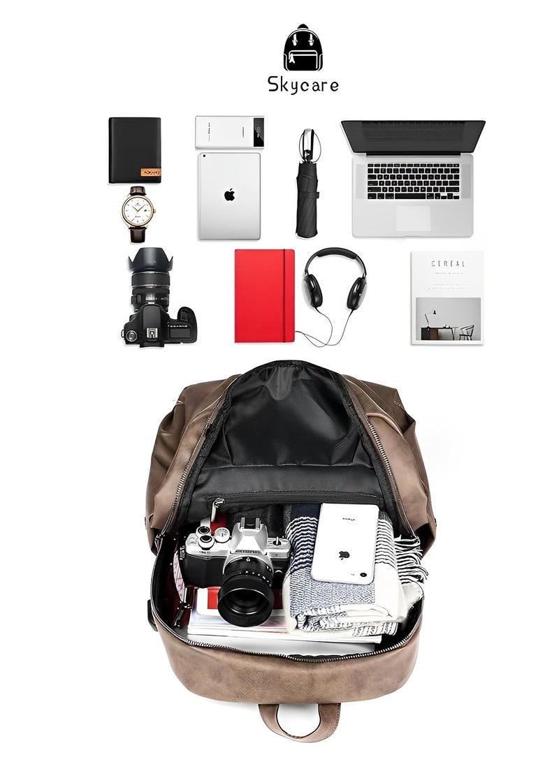 Skycare Travel Laptop Backpack Anti Theft Water Resistant Backpacks School Computer Bookbag for Men Women College Students Fits 15.6 Inch Laptop