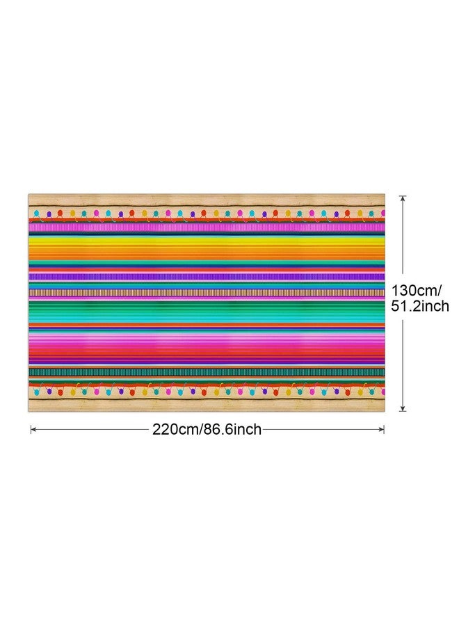 3Pcs Fiesta Tablecloth For Mexican Themed Party Decorations Plastic Tablecover Multicolor Style For Fiesta Birthday Taco Night Cinco De Mayo And Spanish Themed Party Baby Shower Celebration