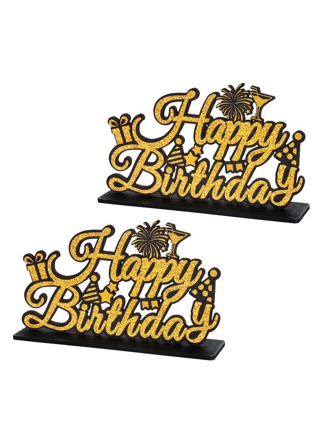 Letter Happy Birthday Sign Centerpieces For Table Birthday Party Supplies Birthday Favor Decoration For 30Th 40Th 50Th 60Th 70Th 80Th 90Th 100Th Birthday Table Decoration