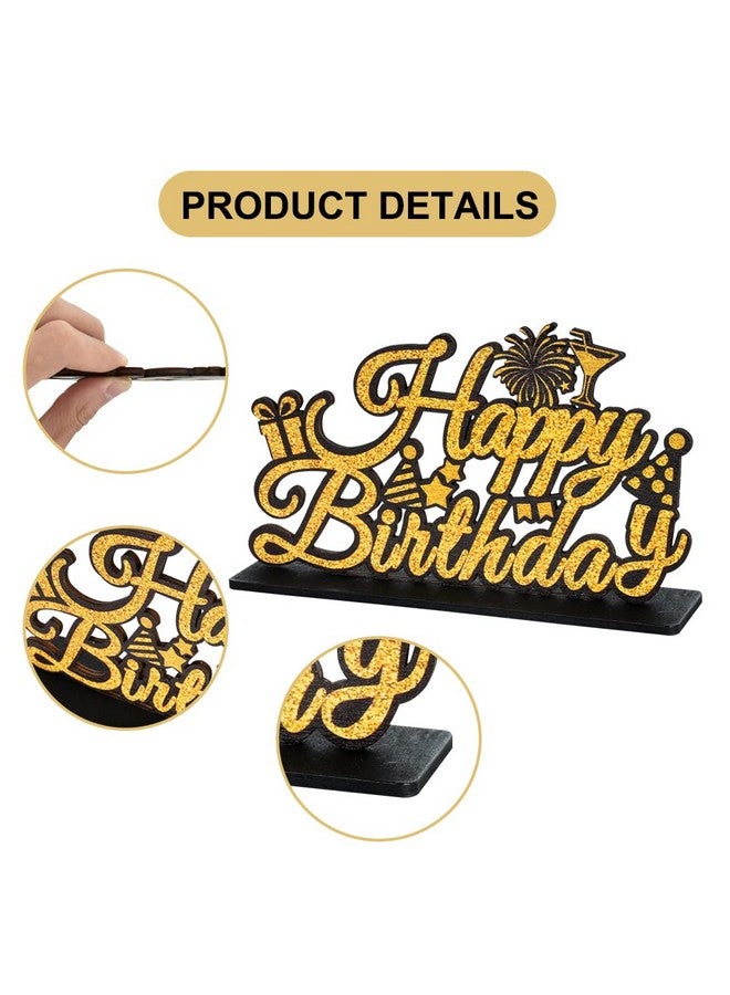 Letter Happy Birthday Sign Centerpieces For Table Birthday Party Supplies Birthday Favor Decoration For 30Th 40Th 50Th 60Th 70Th 80Th 90Th 100Th Birthday Table Decoration