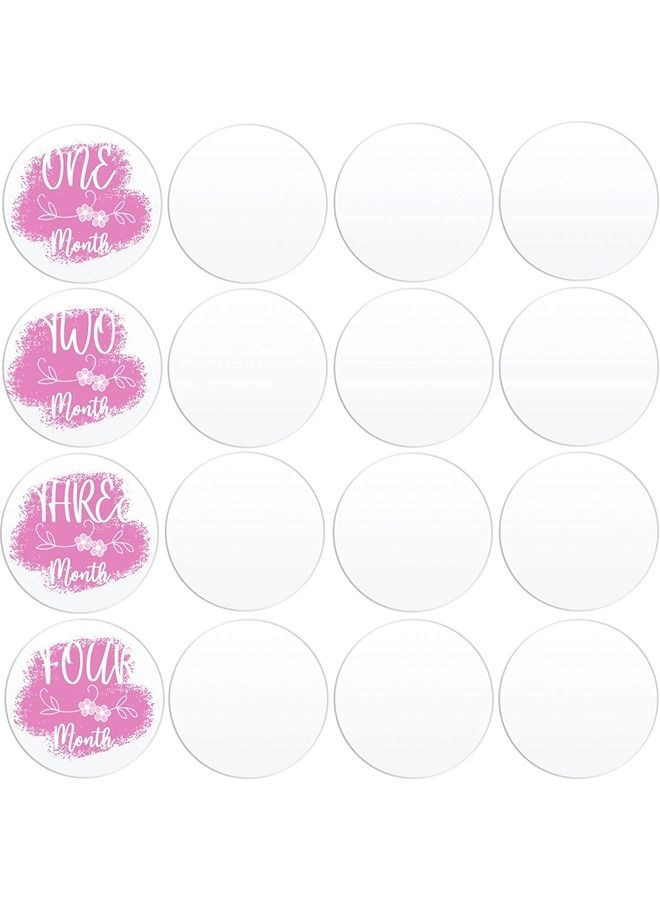 LAMSIT IBDAA Acrylic Circles 3mm Thick 16-Pack (8 Inch, Clear)