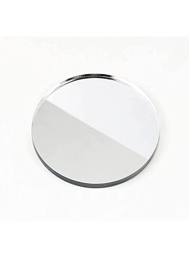 LAMSIT IBDAA Acrylic Circles 3mm Thick 16 Pack 8 Inch Silver Mirror