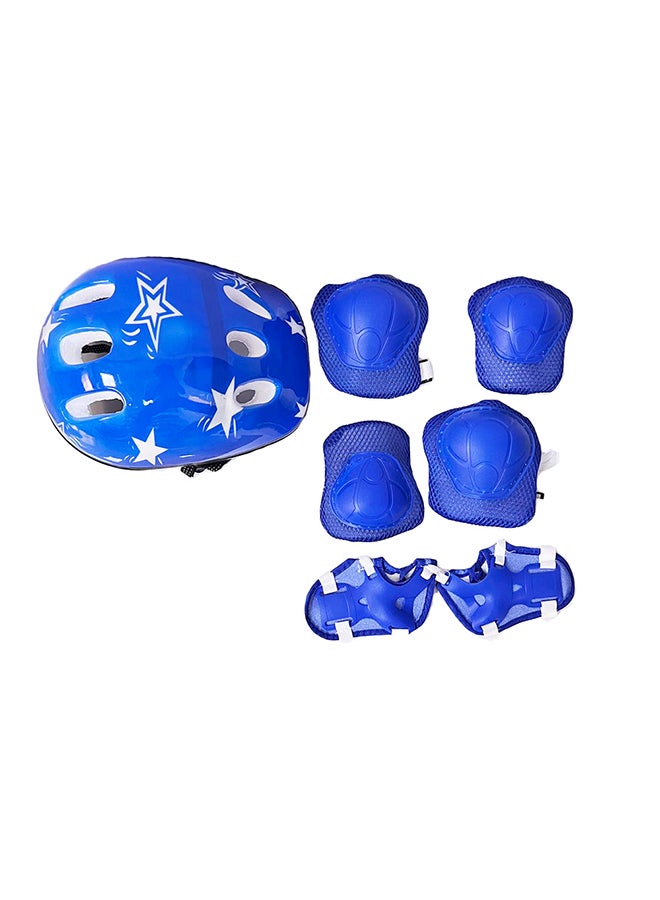 7-Piece Skateboard Gear Set In Blue For Safety While Riding For Your Little One ‎20x13x3cm