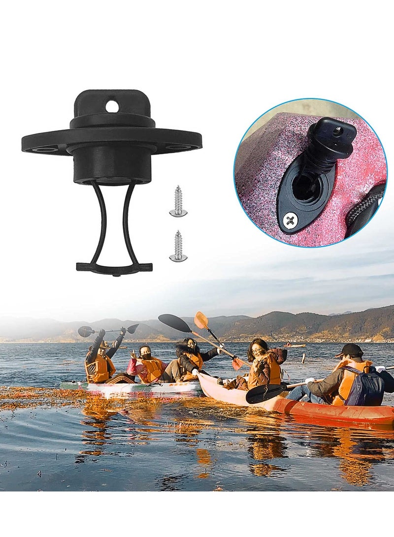 Kayak Drain Plug Kit Boat Scupper Plugs Thread Bung for Kayak Canoe Boat with Screws Hardware, Drain Stoppers Fits Most Kayak Canoe