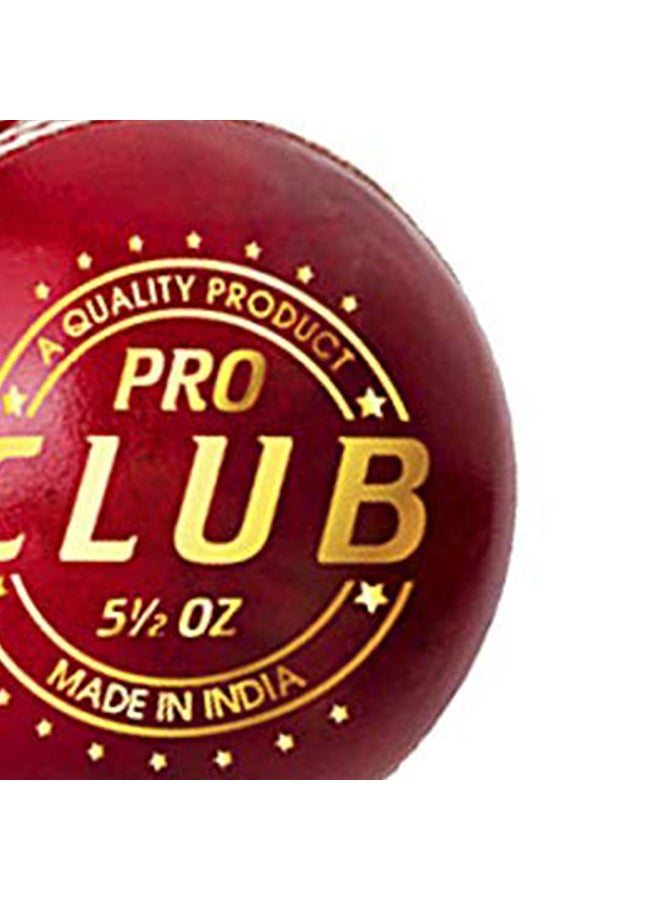 Pro Club Cricket Leather Ball | Water Proofed Leather Ball | Suitable for Practice Game | Tournament Game | Top Quality Cork