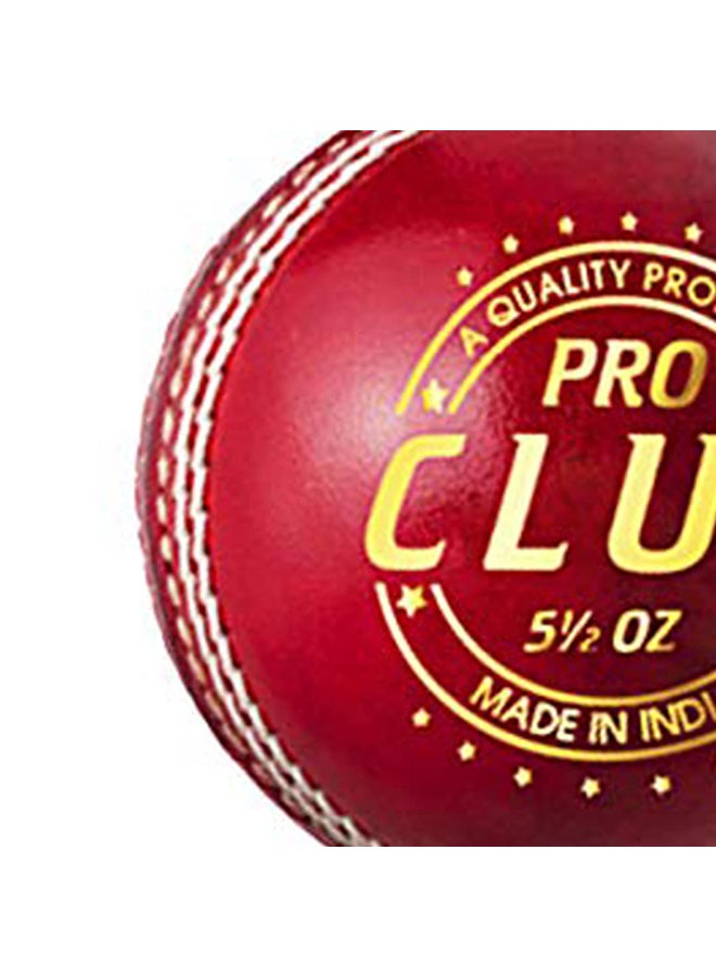 Pro Club Cricket Leather Ball | Water Proofed Leather Ball | Suitable for Practice Game | Tournament Game | Top Quality Cork