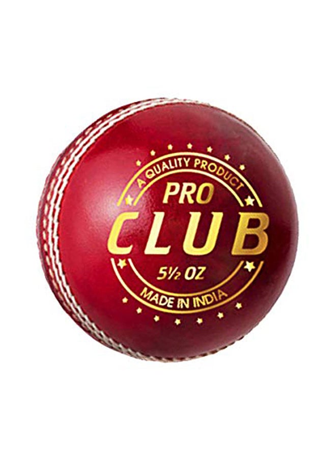 Pro Club Cricket Leather Ball | Water Proofed Leather Ball | Suitable for Practice Game | Tournament Game | Top Quality Cork