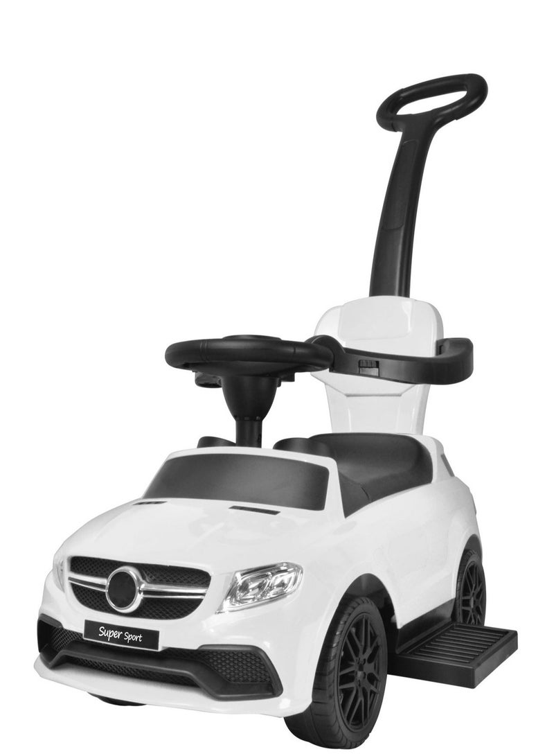 Super Sport Kids Rideon 3 in 1 Push Car-White