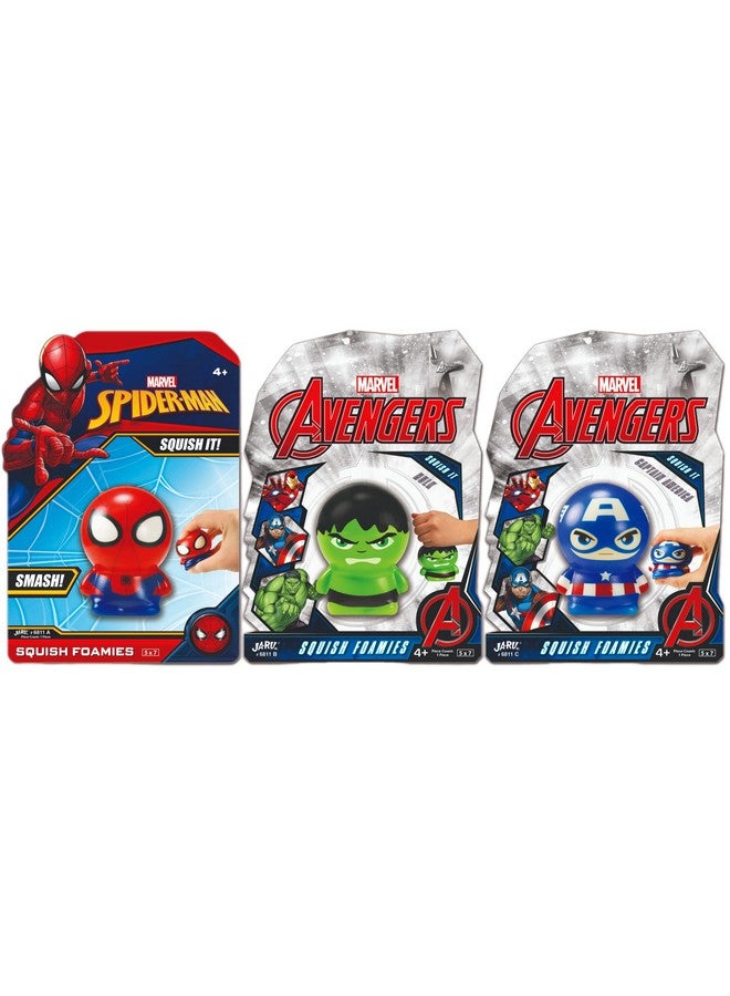 Marvel Avengers & Spiderman Squishy Foam Ball (3 Fidget Balls) Superhero Stress Ball Squishy Toys For Kids & Adults. Stress Relief Slow Rise Squeeze Fidget Toys. Bulk Gifts. Abc68113