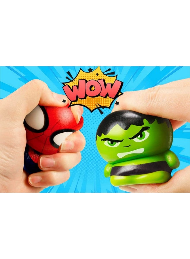 Marvel Avengers & Spiderman Squishy Foam Ball (3 Fidget Balls) Superhero Stress Ball Squishy Toys For Kids & Adults. Stress Relief Slow Rise Squeeze Fidget Toys. Bulk Gifts. Abc68113