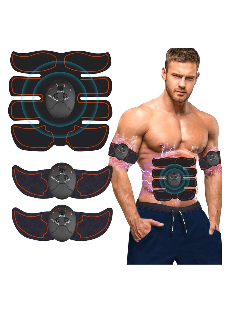 SYOSI Muscle Trainer Instrument, Abs Stimulator Abdominal, Muscle Toner Electronic Toning Belts, EMS Workout Home Fitness Device, Quick and Effective Abdominals Toning Belt, 1 Pcs