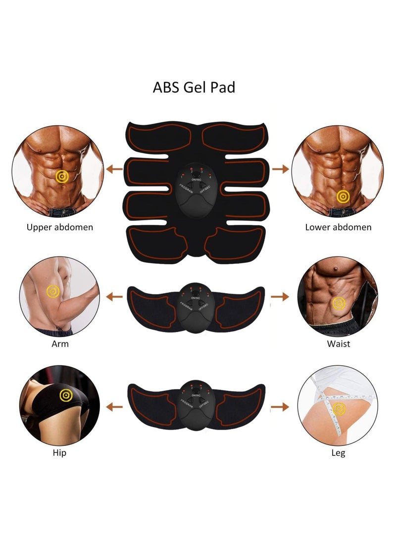 SYOSI Muscle Trainer Instrument, Abs Stimulator Abdominal, Muscle Toner Electronic Toning Belts, EMS Workout Home Fitness Device, Quick and Effective Abdominals Toning Belt, 1 Pcs