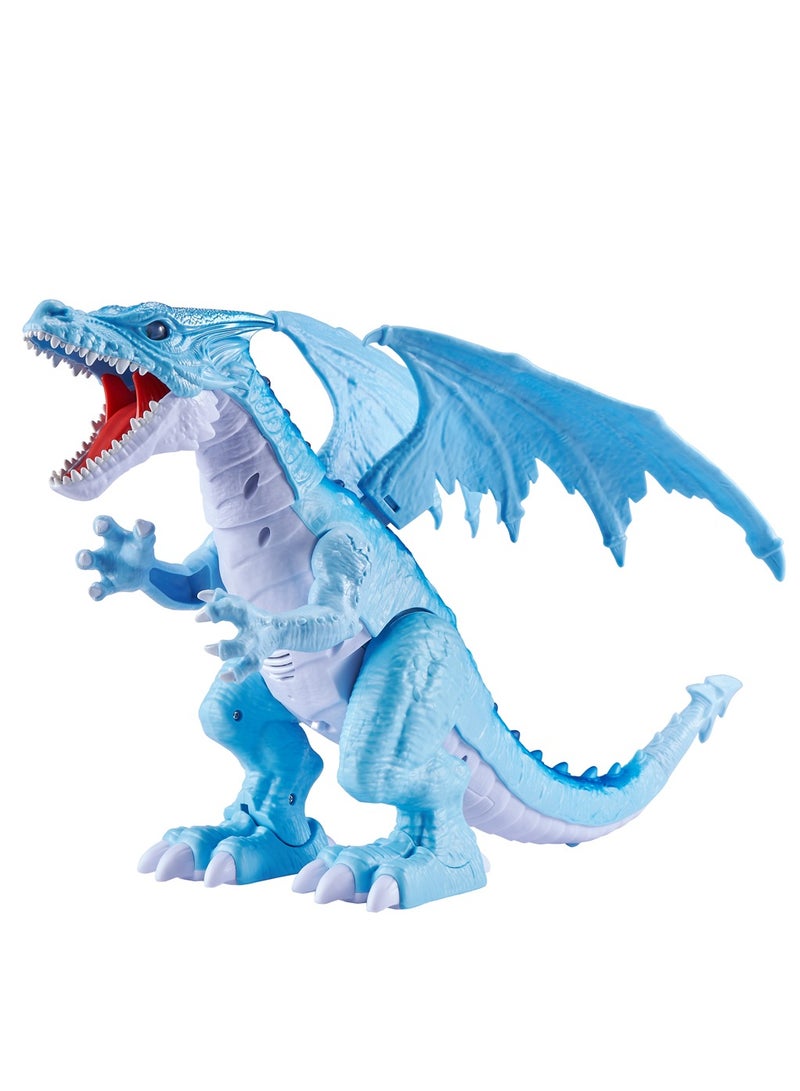 ZURU ROBO ALIVE ROBOTIC-SERIES1 Fire Breathing Roaring Dragon (BLUE) for Ages 3+