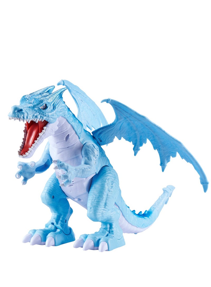 ZURU ROBO ALIVE ROBOTIC-SERIES1 Fire Breathing Roaring Dragon (BLUE) for Ages 3+