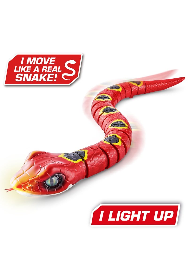 ZURU ROBO ALIVE Robotic Pet Slithering SNAKE for Ages 3+ (Red)