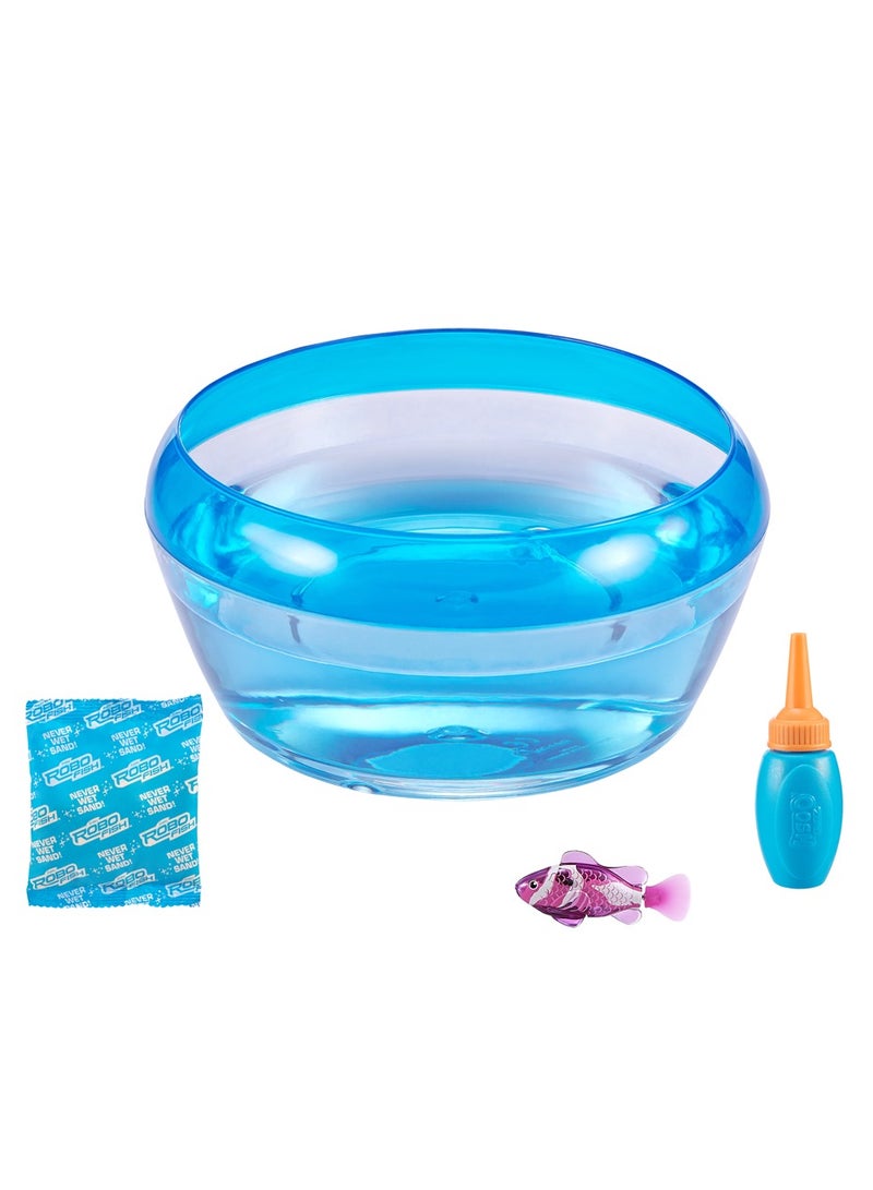 ZURU ROBO ALIVE FISH BOWL Playset For Ages 3+ (Toy Fish Color May Vary)