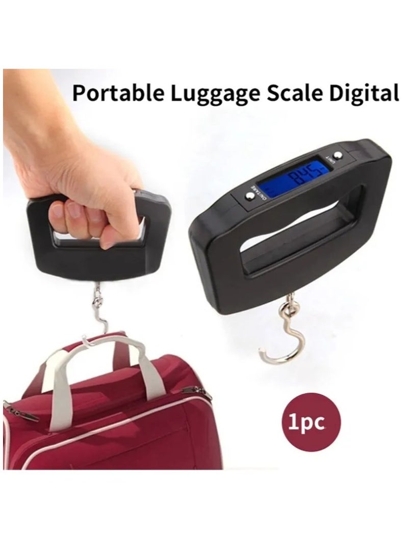 50Kg Portable Electronic Travel Luggage Scale Handheld Hook Scale