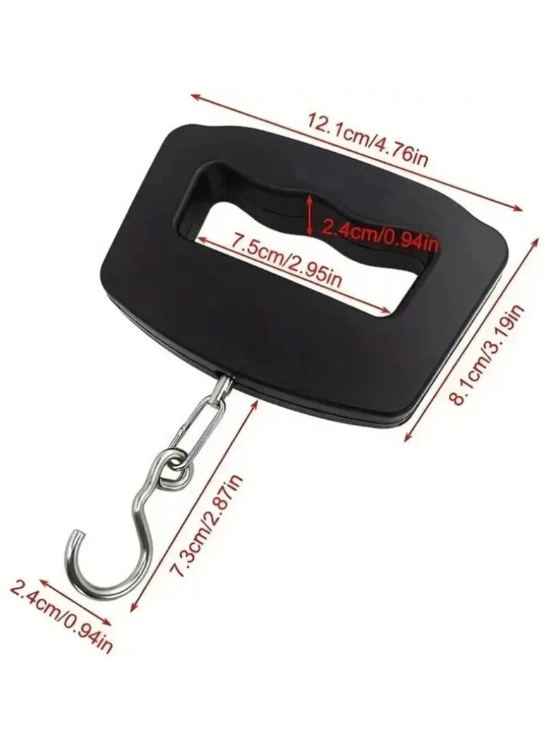 50Kg Portable Electronic Travel Luggage Scale Handheld Hook Scale