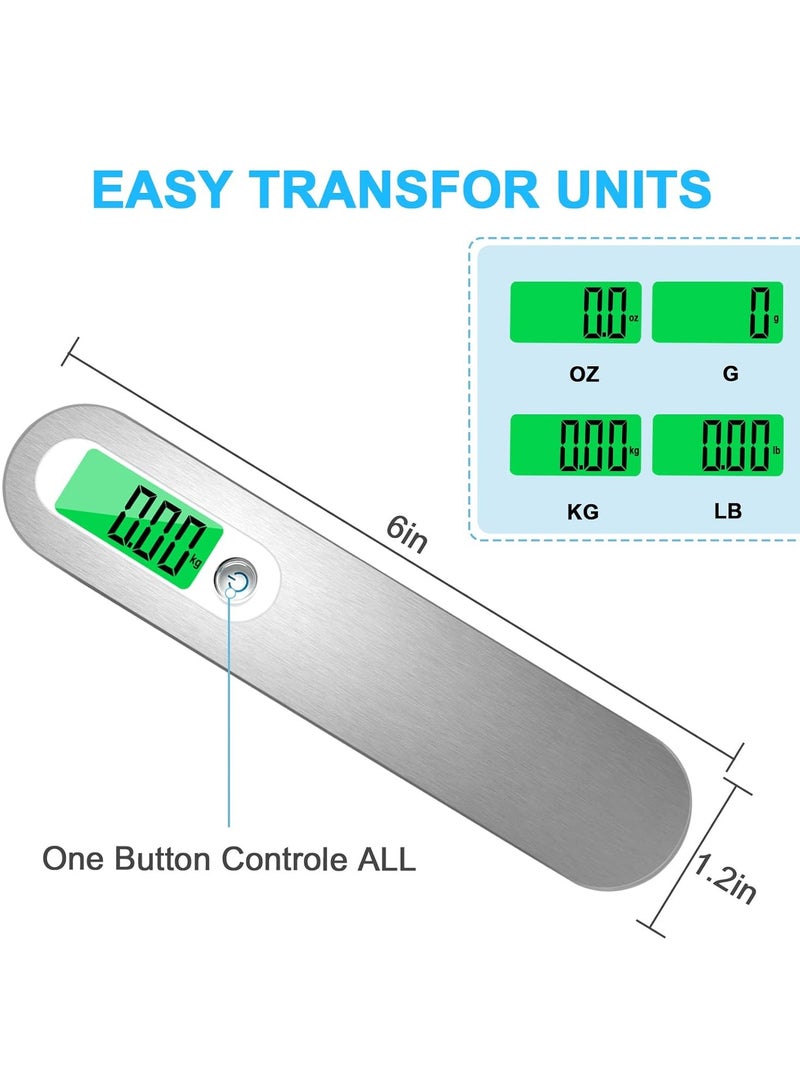 Luggage Scale High Precision Luggage Weight Scale Portable Suitcase Scale Digital Handheld Electronic 110 Lb/ 50Kg Digital Hanging Scale for Travel with Hook