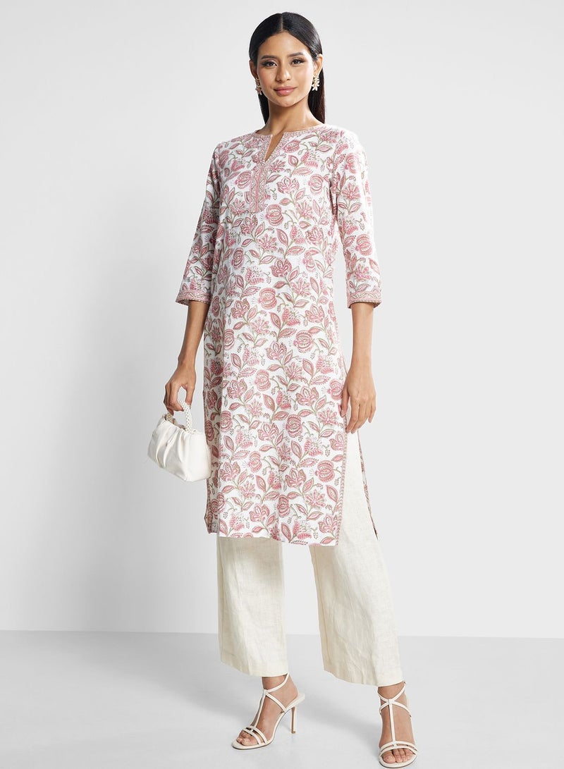 Floral Print Kurti