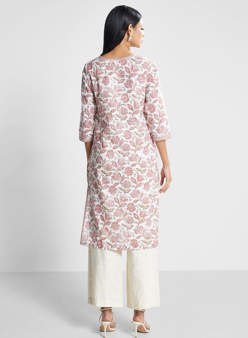 Floral Print Kurti