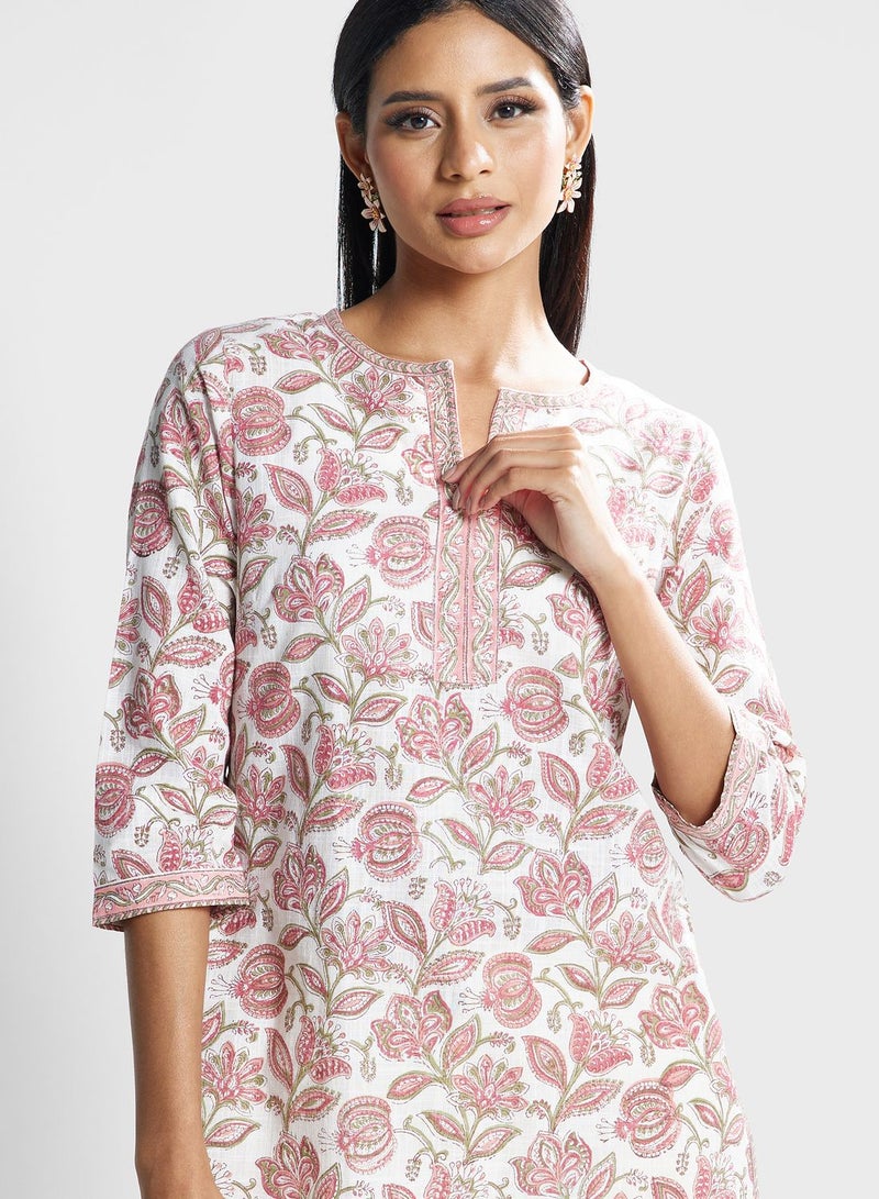 Floral Print Kurti